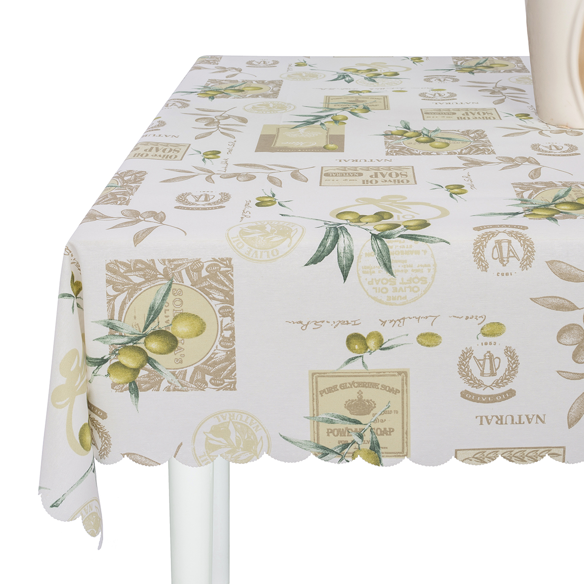 Скатерть водоотталкивающая Maifon Оливки