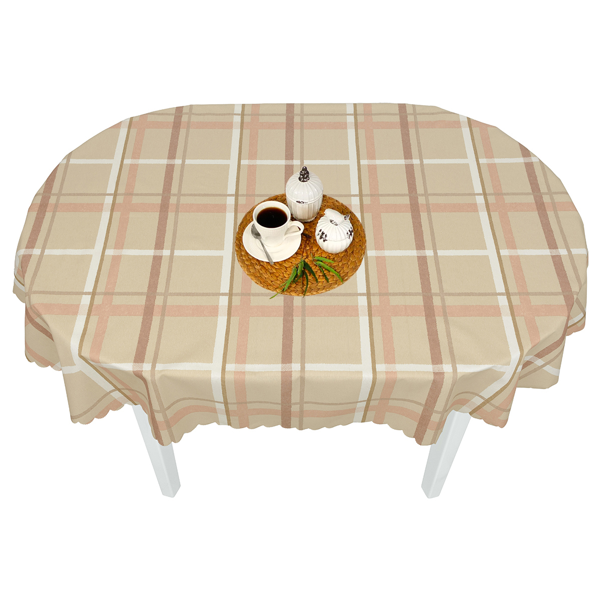 Скатерть водоотталкивающая Клетка Английская