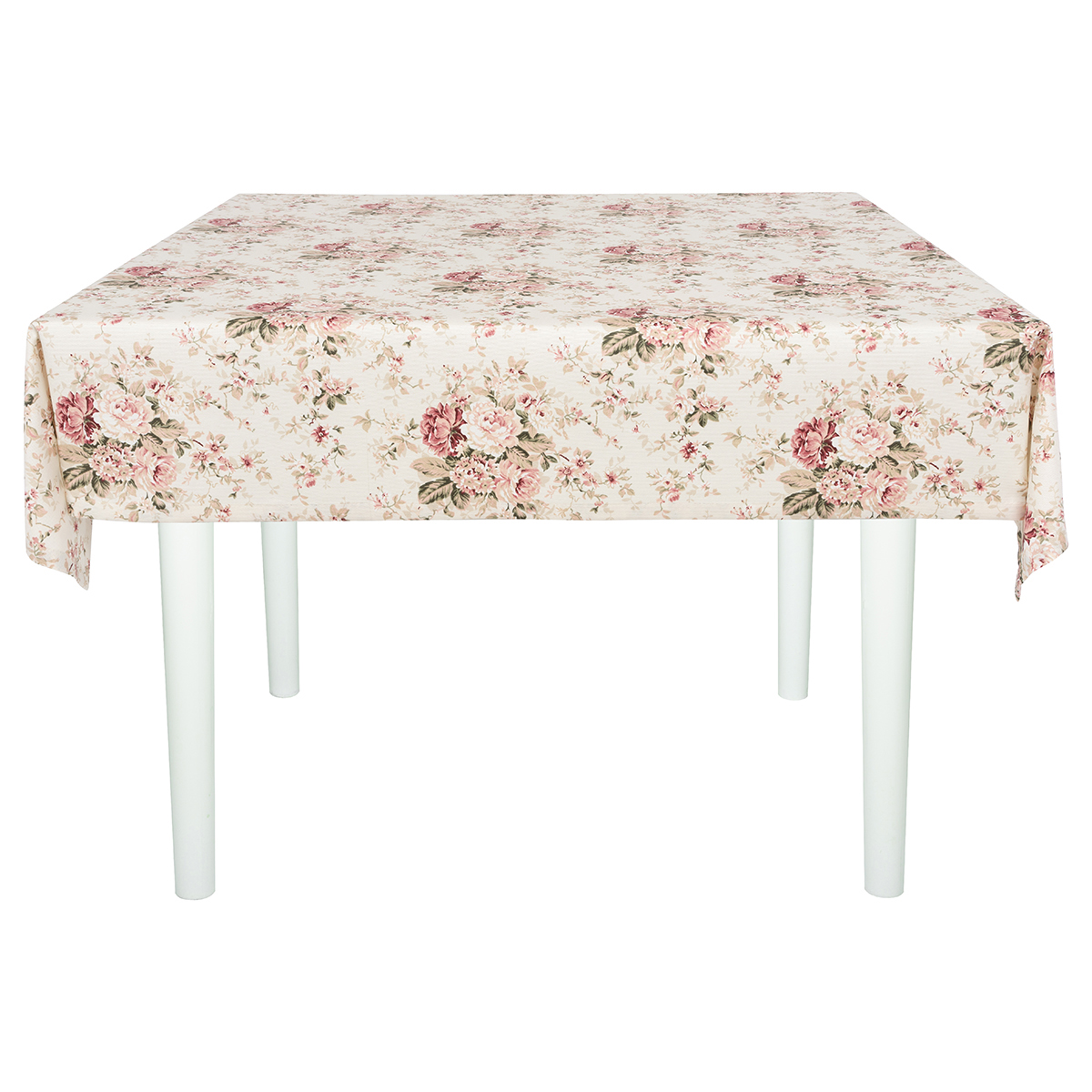 Скатерть водоотталкивающая Maifon Розочки Кремовые