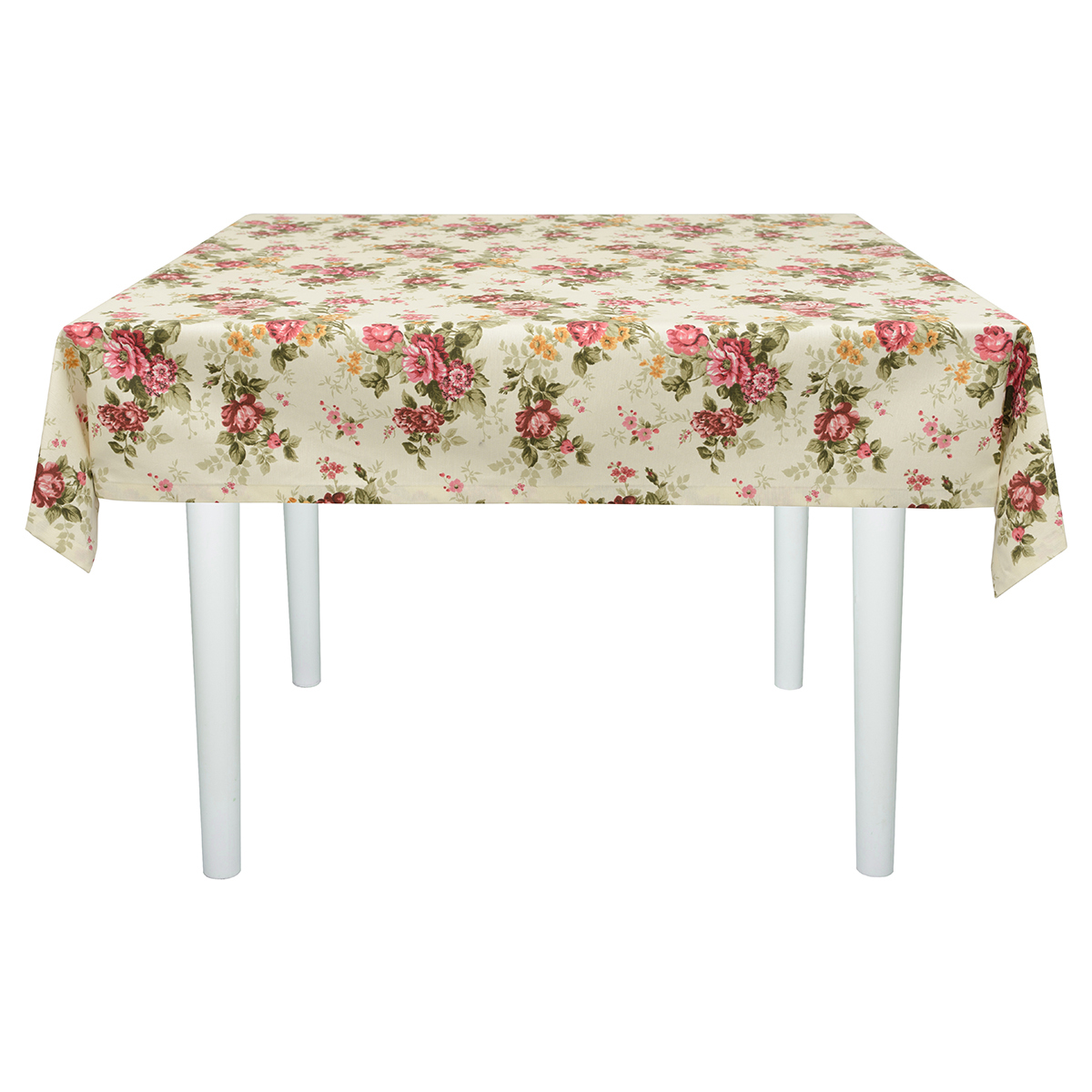 Скатерть водоотталкивающая Maifon Розочки Бордовые