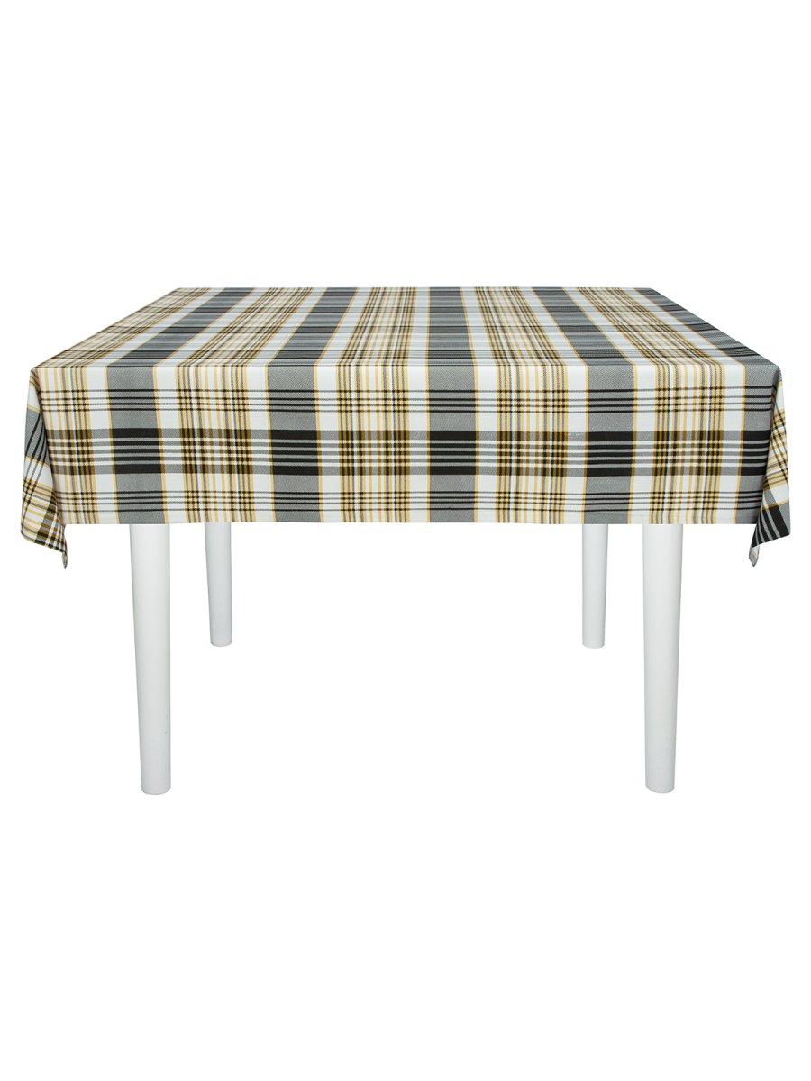 Тефлоновая скатерть Maifon Шотландка Золото