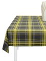 Скатерть водоотталкивающая Maifon Шотландка Жёлтая