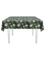 Скатерть водоотталкивающая Maifon Снежинка Зеленая