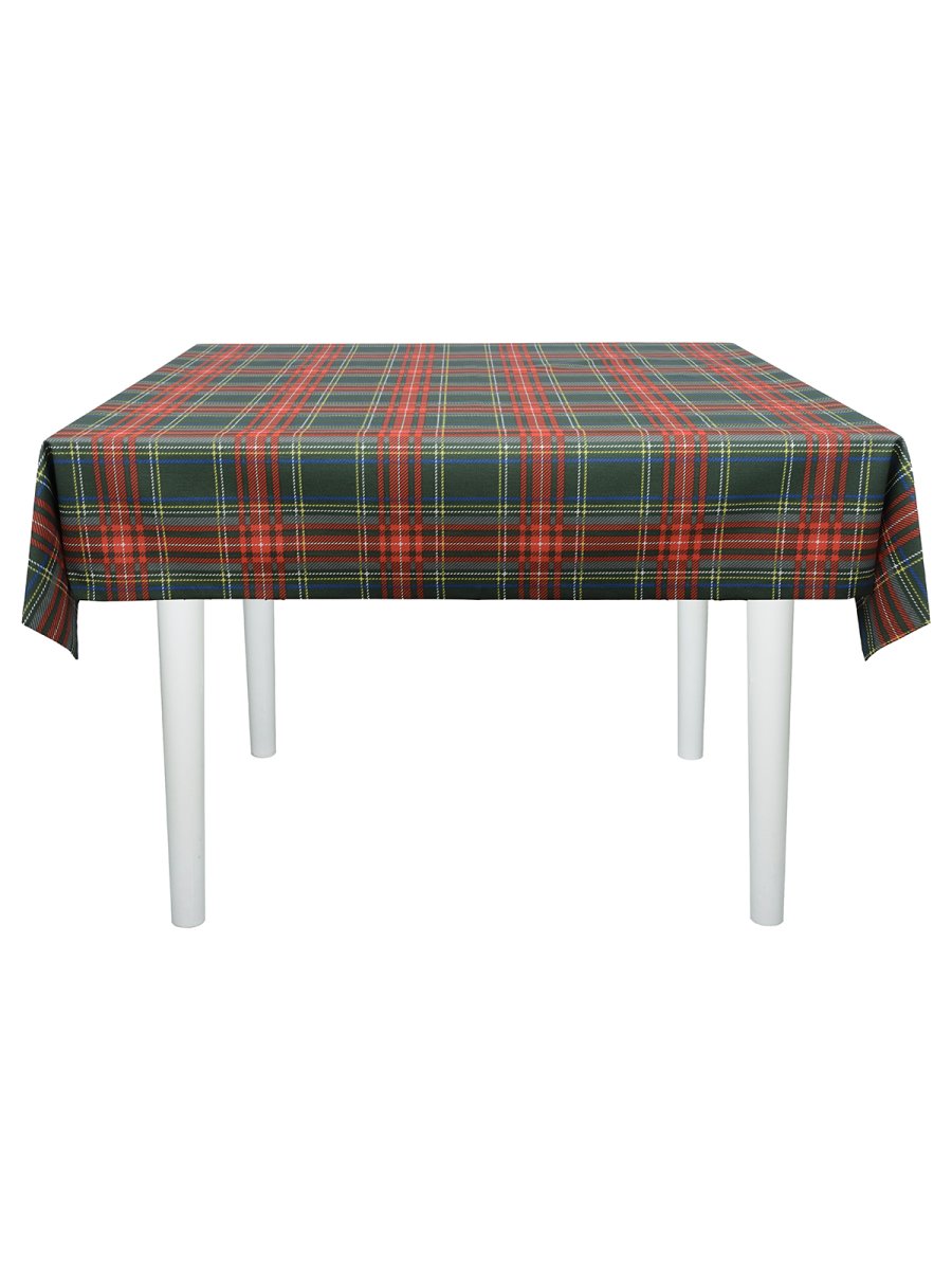 Скатерть водоотталкивающая Maifon Шотландка Зеленая