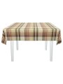 Скатерть водоотталкивающая Maifon Шотландка Бежевая