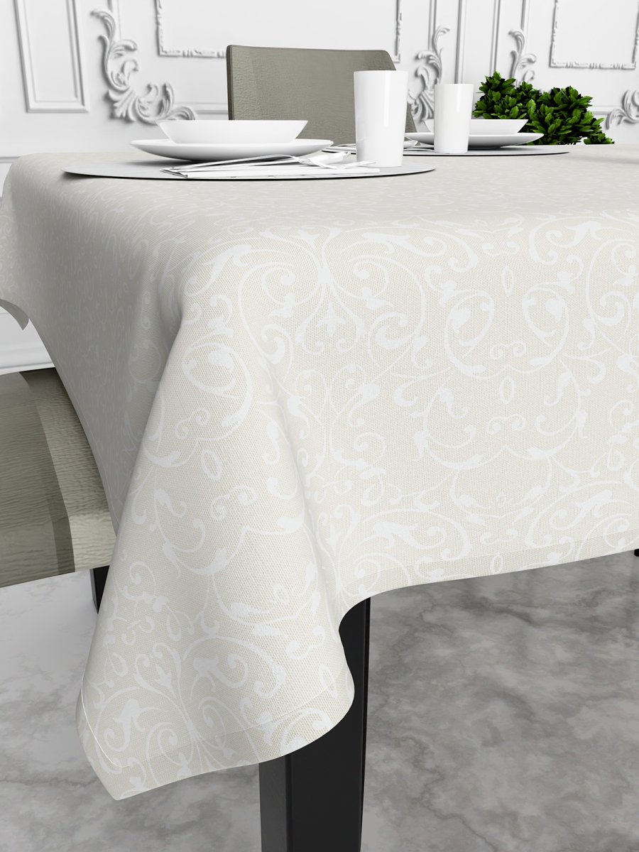 Скатерть водоотталкивающая Maifon Жаккард Беж