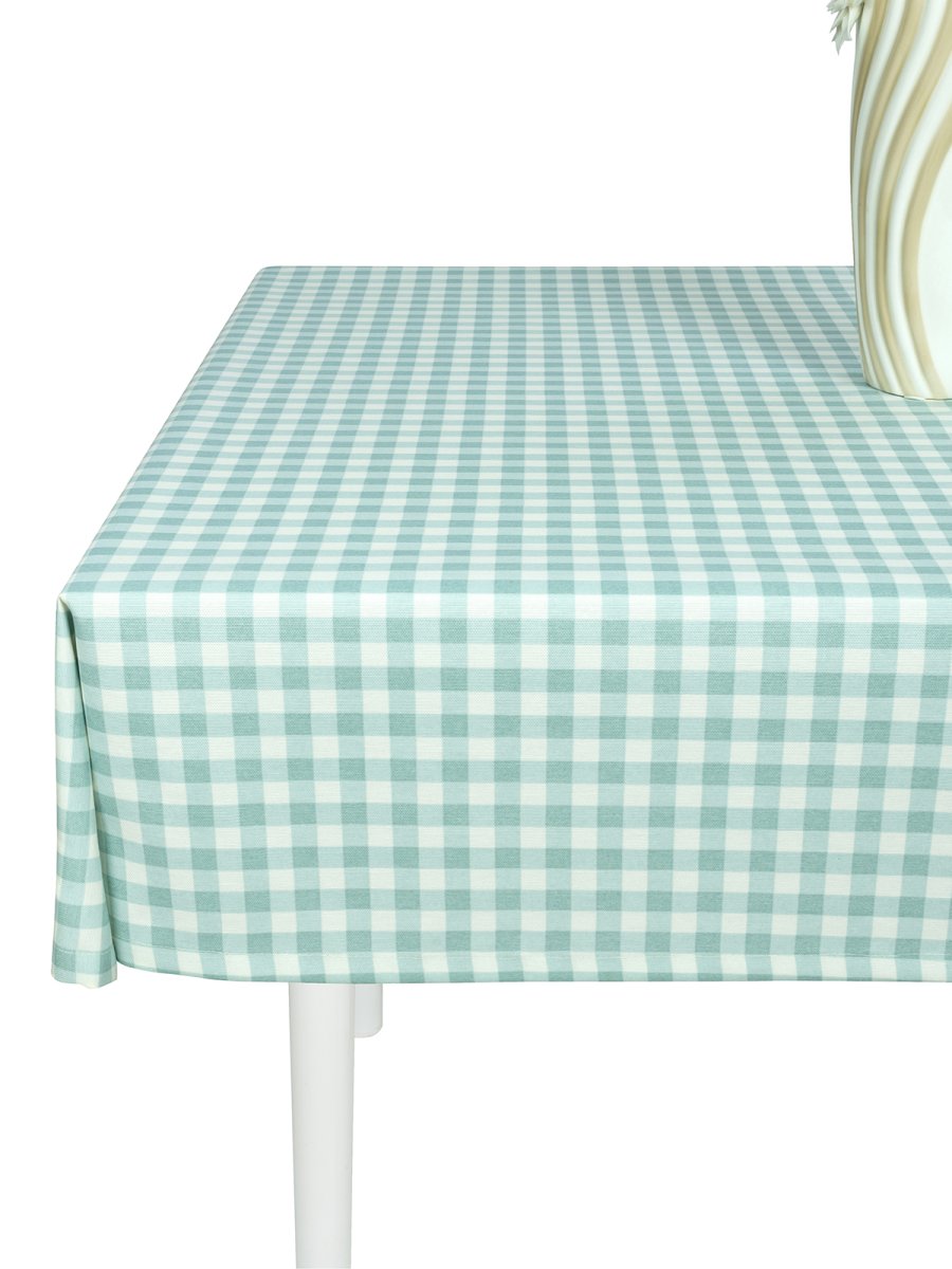 Скатерть водоотталкивающая Maifon Клетка Голубая