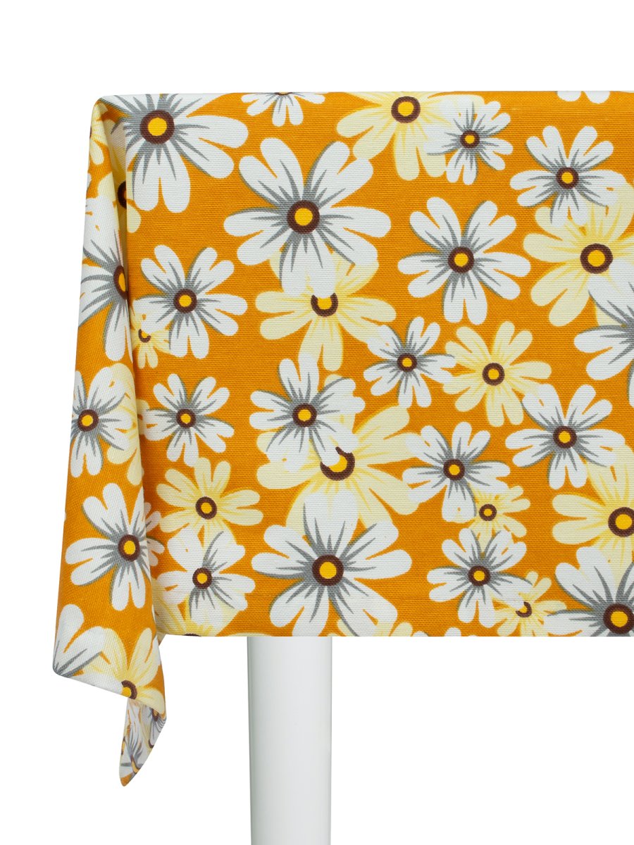 Скатерть водоотталкивающая Maifon Ромашки Желтая