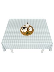 Скатерть водоотталкивающая Maifon Клетка Серая