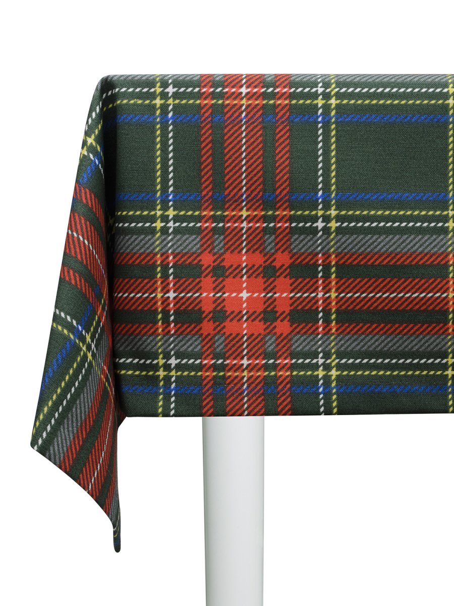Скатерть водоотталкивающая Maifon Шотландка Зеленая