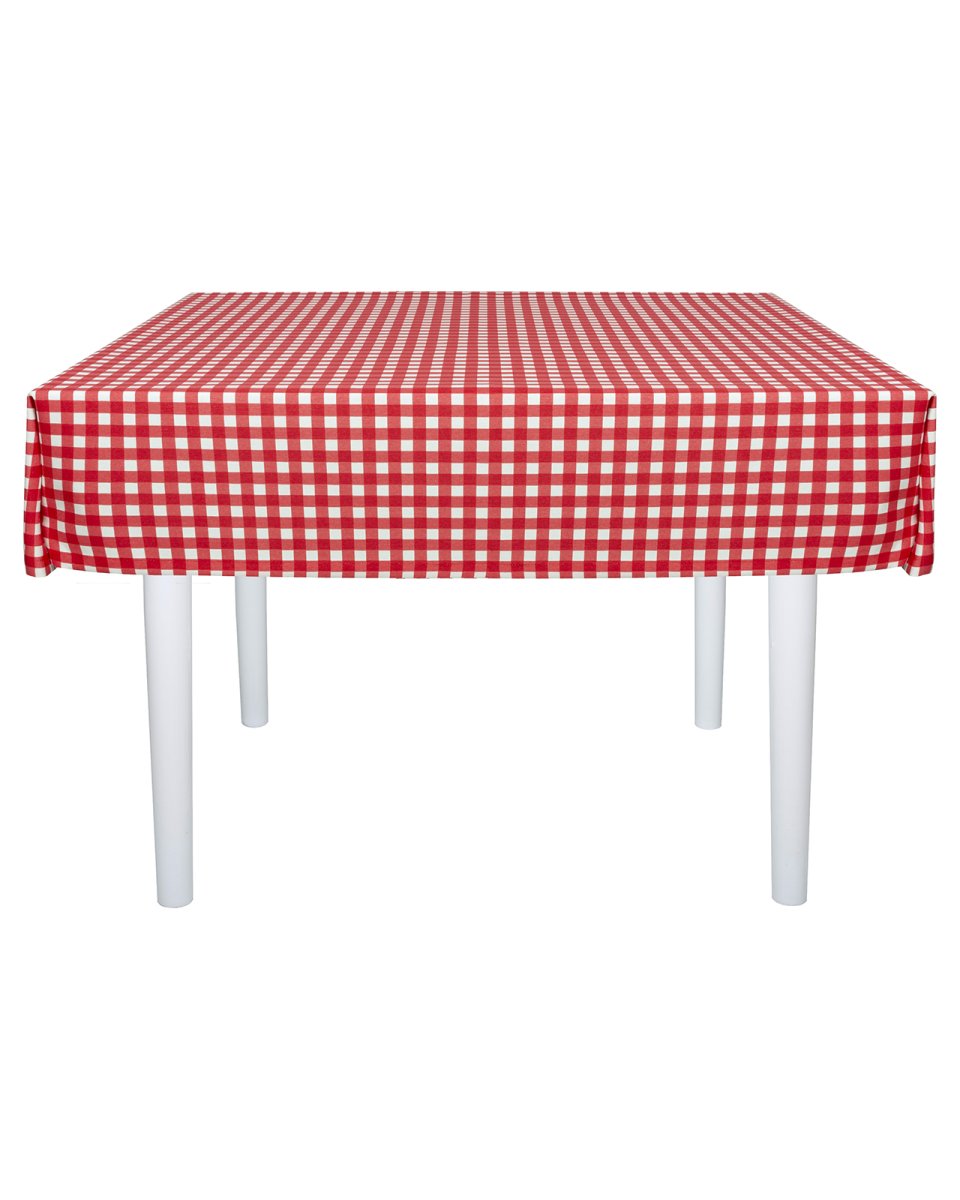 Скатерть водоотталкивающая Maifon Клетка Красная