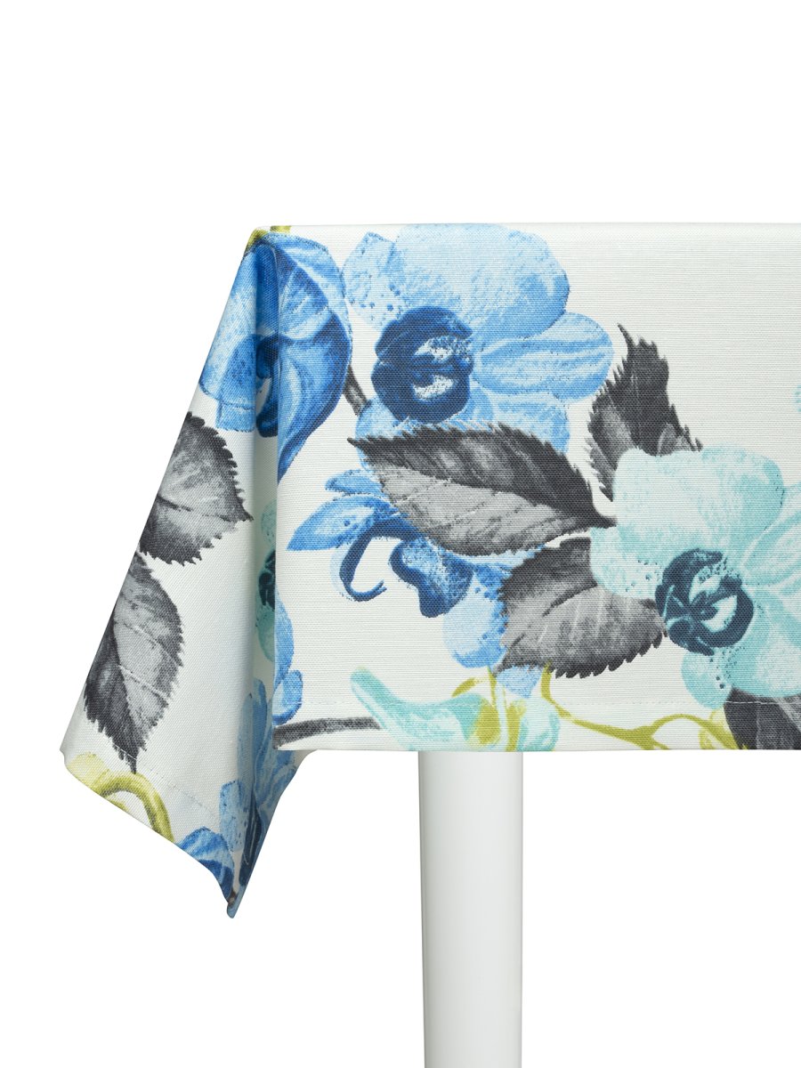 Тефлоновая скатерть Maifon Орхидея Синяя