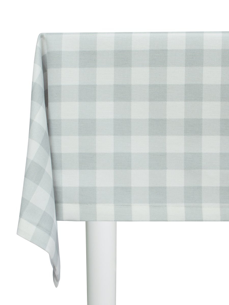 Скатерть водоотталкивающая Maifon Клетка Серая