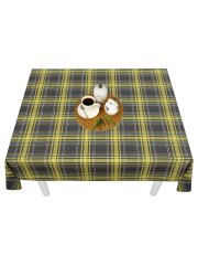 Скатерть водоотталкивающая Maifon Шотландка Жёлтая