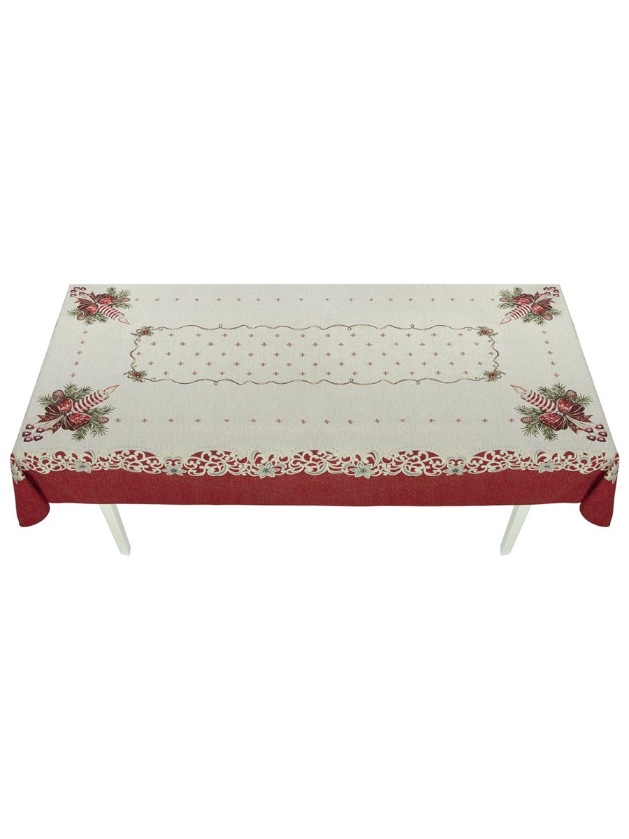 Гобеленовая скатерть Рождественские свечи