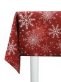 Скатерть водоотталкивающая Maifon Снежинка Красная