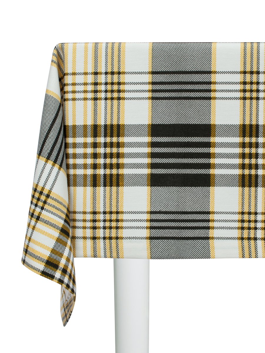 Тефлоновая скатерть Maifon Шотландка Золото