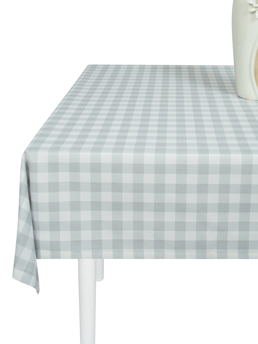 Скатерть водоотталкивающая Maifon Клетка Серая