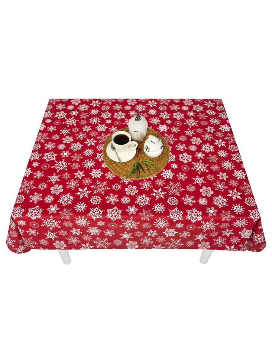 Тефлоновая скатерть Maifon Снежана Красная