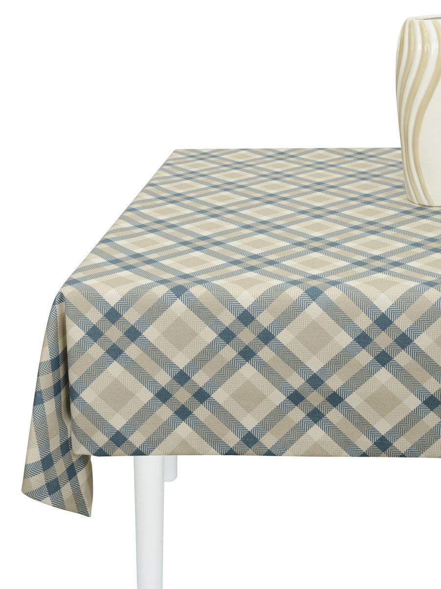 Скатерть водоотталкивающая Maifon Шотландка Синяя
