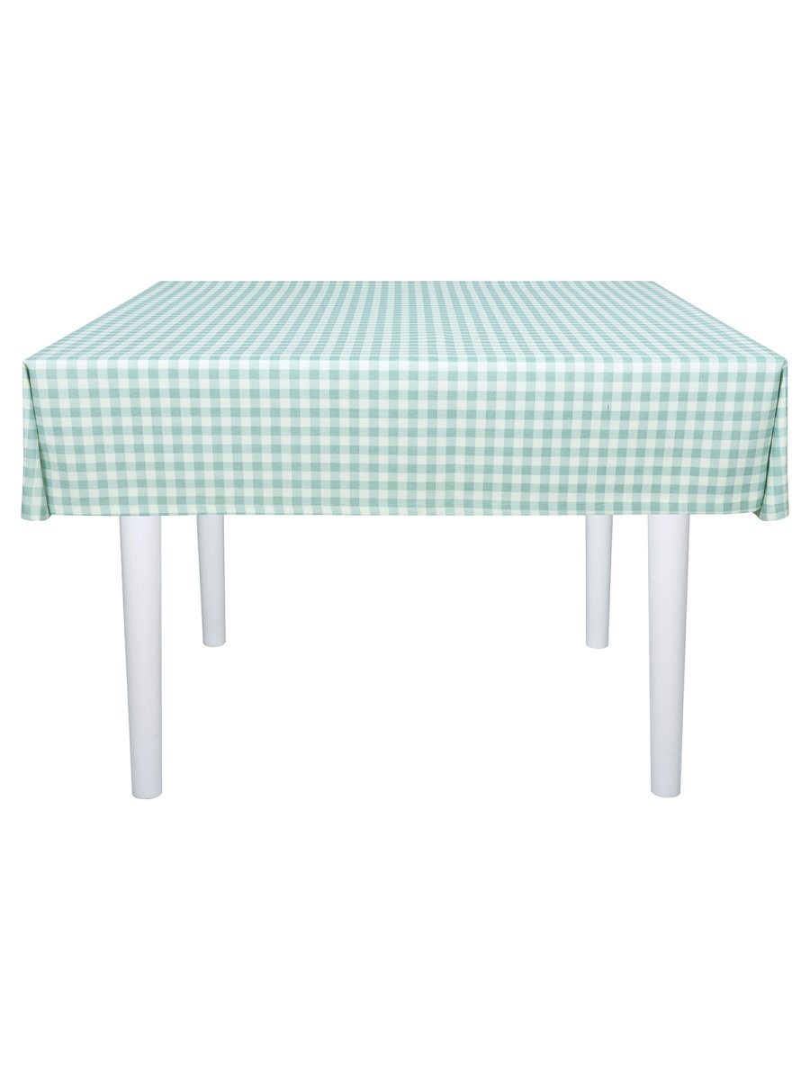 Скатерть водоотталкивающая Maifon Клетка Голубая