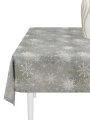 Скатерть водоотталкивающая Maifon Снежинка Серая