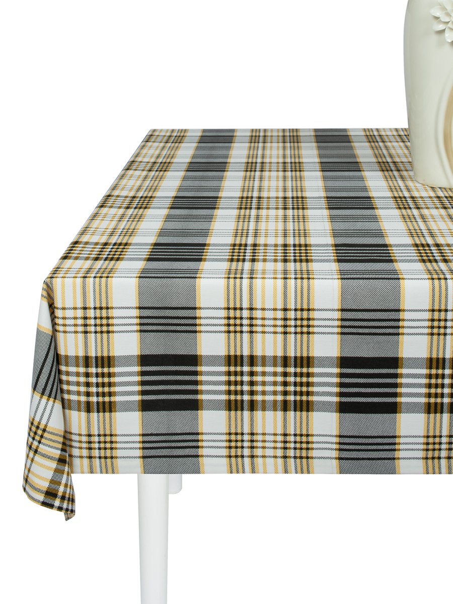 Тефлоновая скатерть Maifon Шотландка Золото