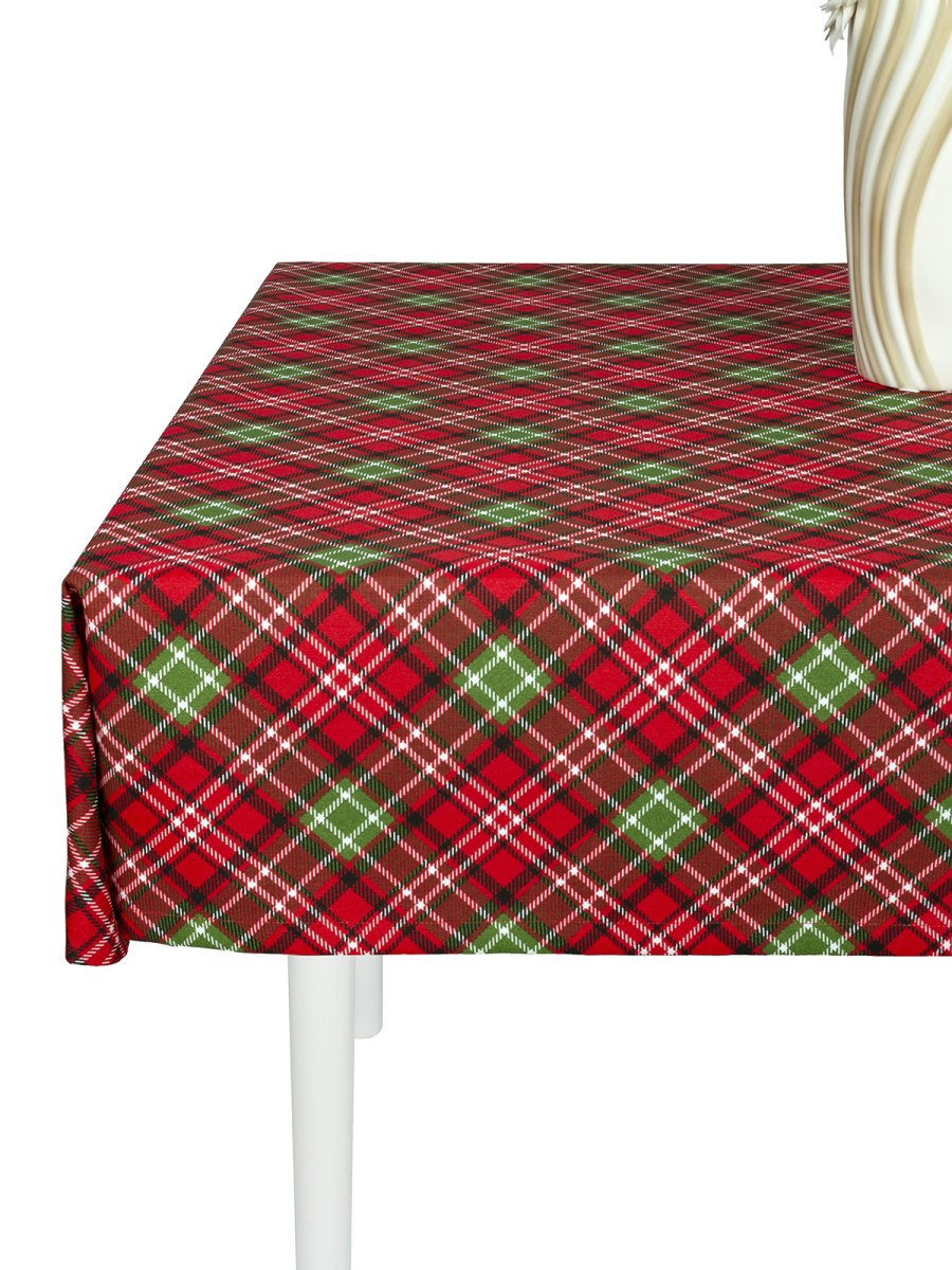 Cкатерть водоотталкивающая Maifon Шотландка Красная