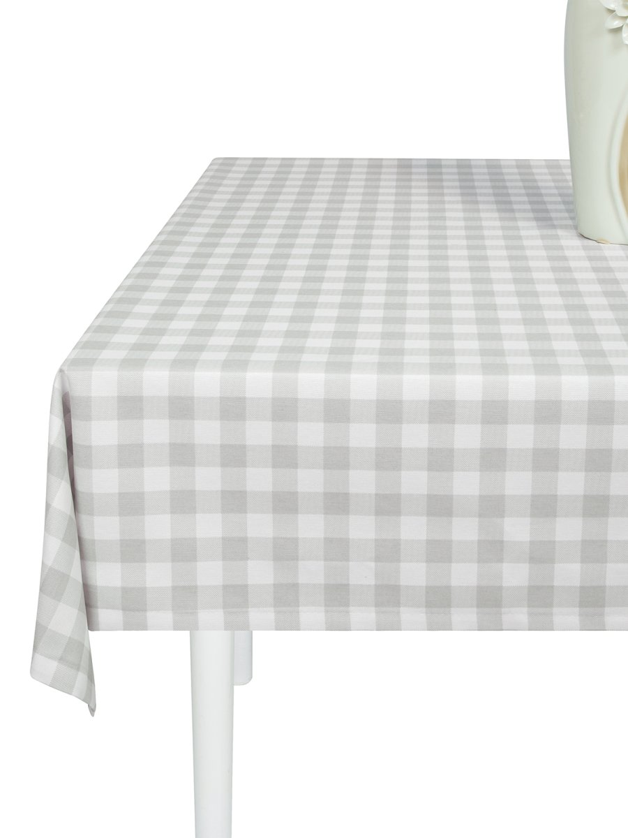 Скатерть водоотталкивающая Maifon Клетка Бежевая