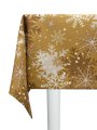 Скатерть водоотталкивающая Maifon Снежинка Золотая