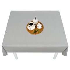 Скатерть водоотталкивающая Maifon Лён Серый