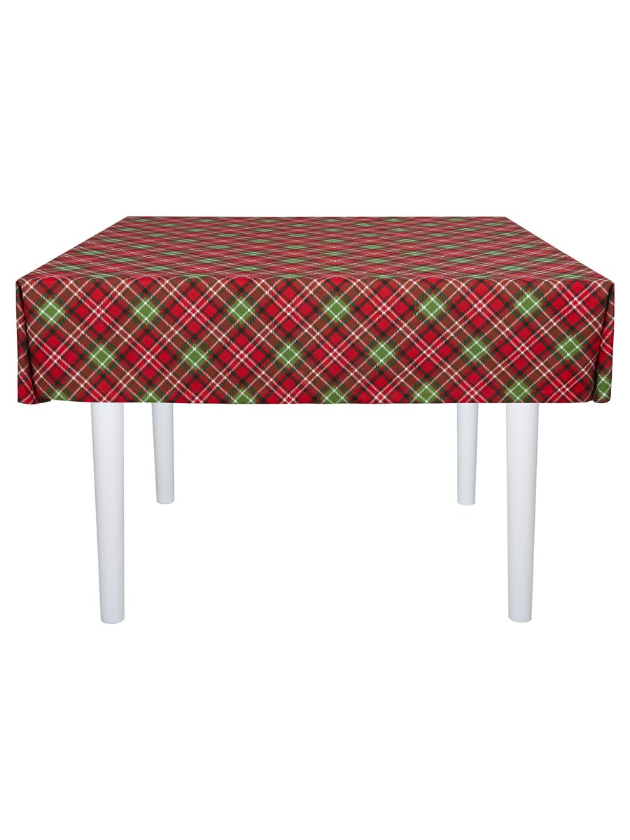 Cкатерть водоотталкивающая Maifon Шотландка Красная