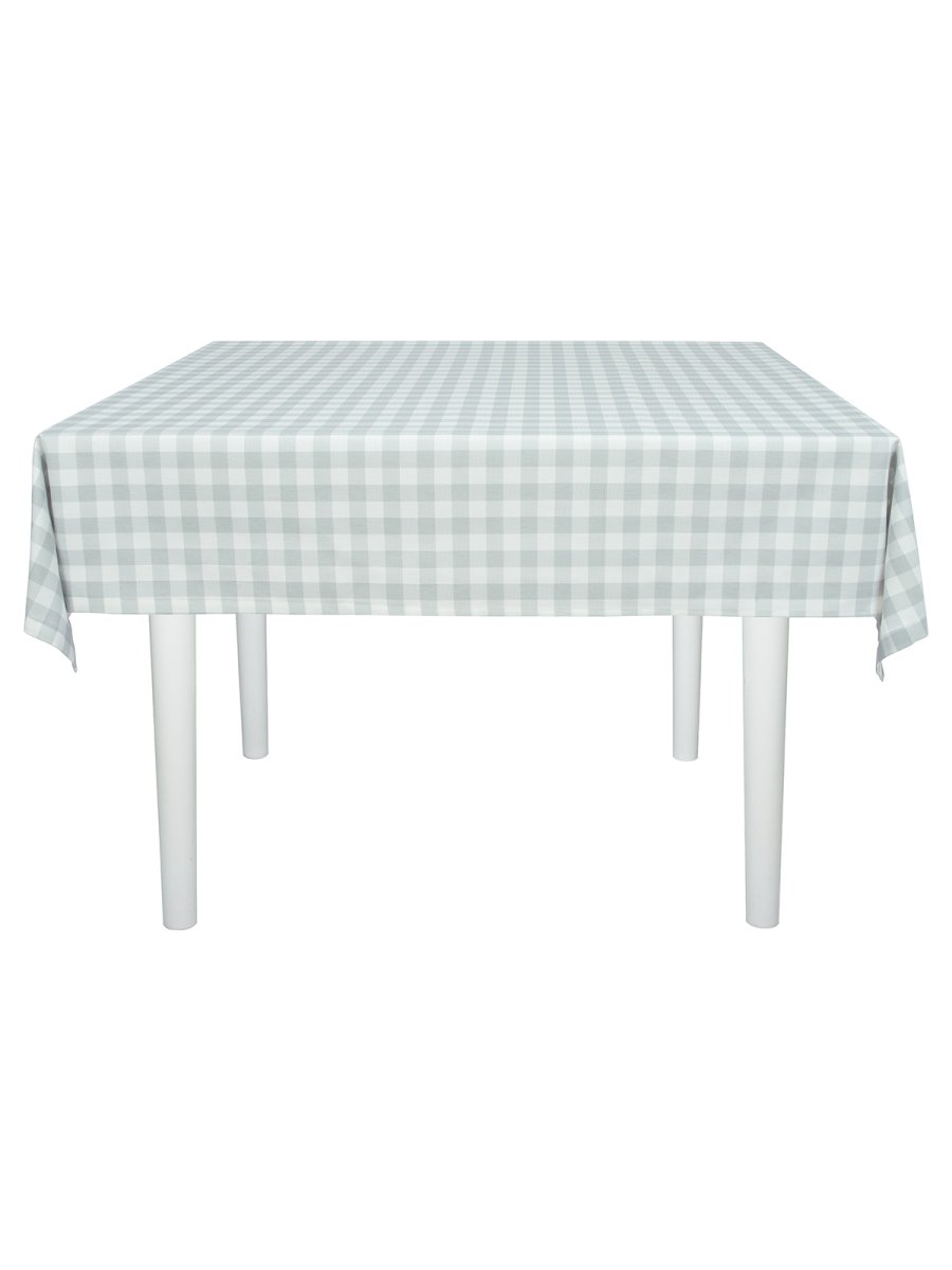 Скатерть водоотталкивающая Maifon Клетка Серая