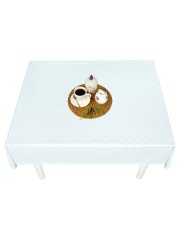 Скатерть водоотталкивающая Maifon Белый Орнамент