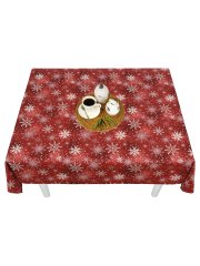 Скатерть водоотталкивающая Maifon Снежинка Красная