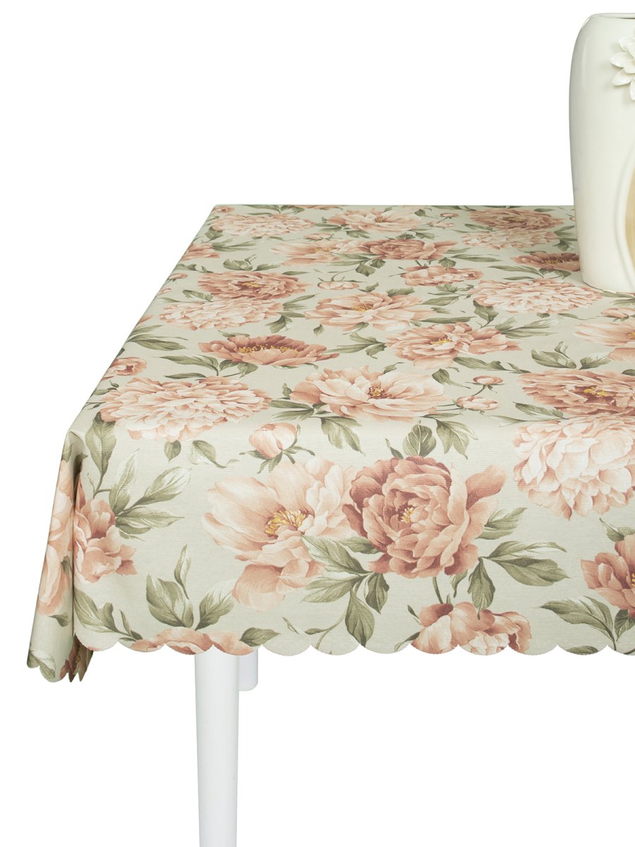 Скатерть водоотталкивающая Maifon Пионы Розовые