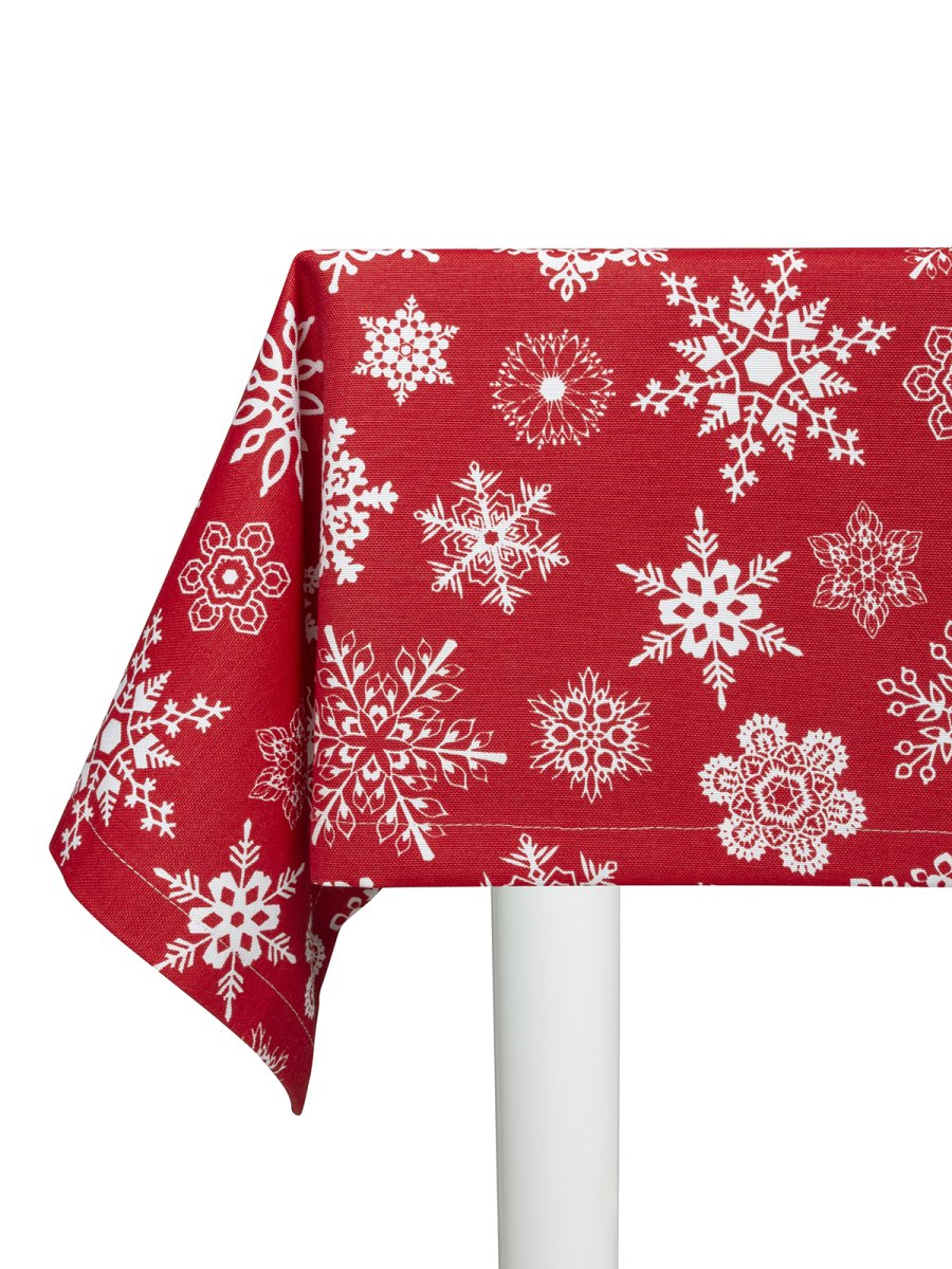 Тефлоновая скатерть Maifon Снежана Красная