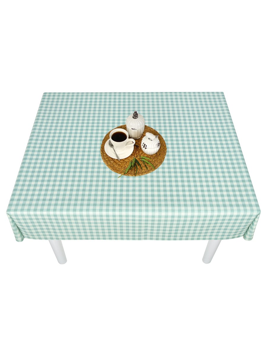Скатерть водоотталкивающая Maifon Клетка Голубая